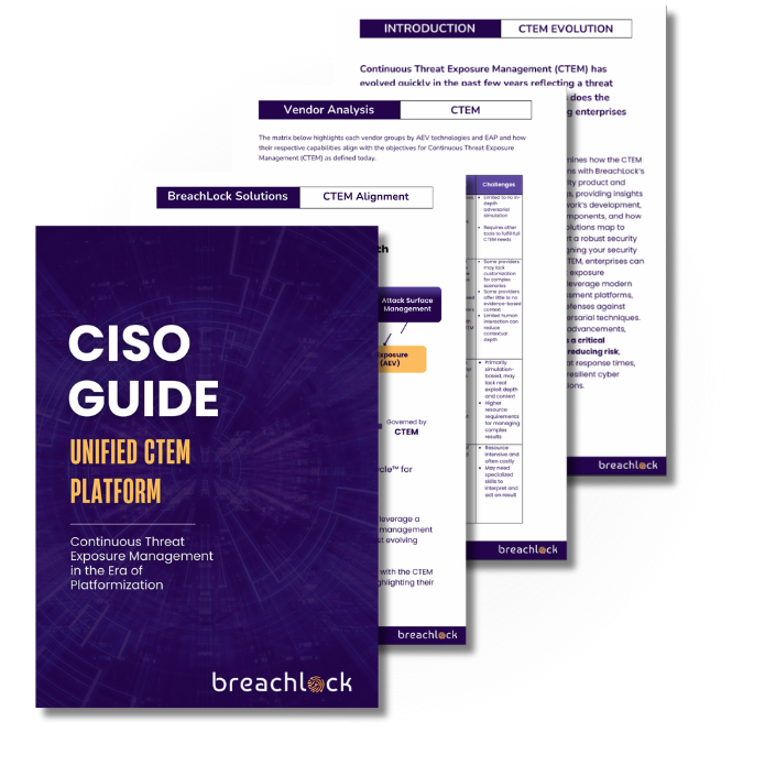 CISO Guide Unified CTEM Platform Hero Image